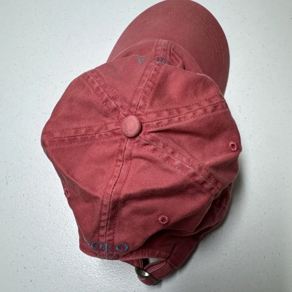Polo Ralph Lauren Pink Salmon Colored Unisex baseball hat pony